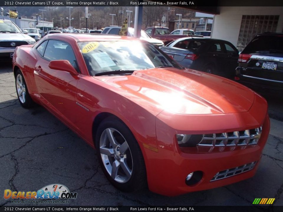 2012 Chevrolet Camaro LT Coupe Inferno Orange Metallic / Black Photo #2