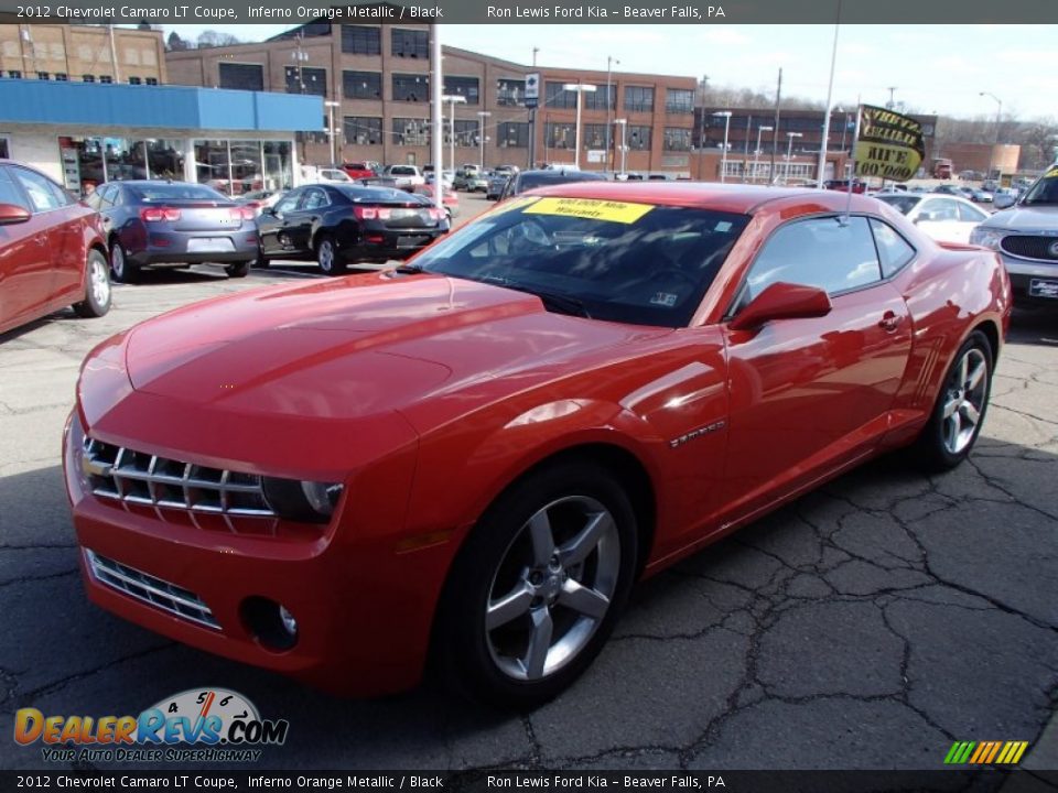2012 Chevrolet Camaro LT Coupe Inferno Orange Metallic / Black Photo #4