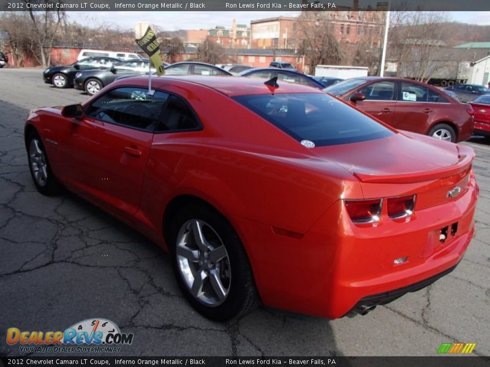 2012 Chevrolet Camaro LT Coupe Inferno Orange Metallic / Black Photo #6