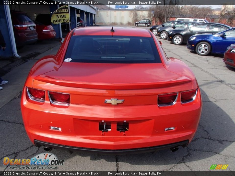 2012 Chevrolet Camaro LT Coupe Inferno Orange Metallic / Black Photo #7