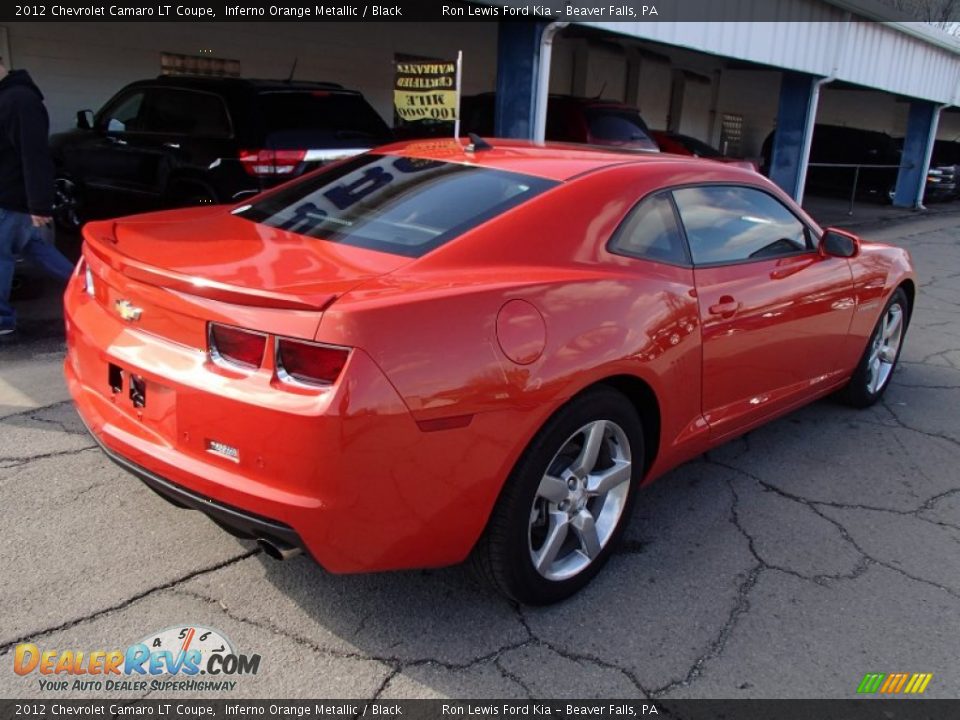 2012 Chevrolet Camaro LT Coupe Inferno Orange Metallic / Black Photo #8