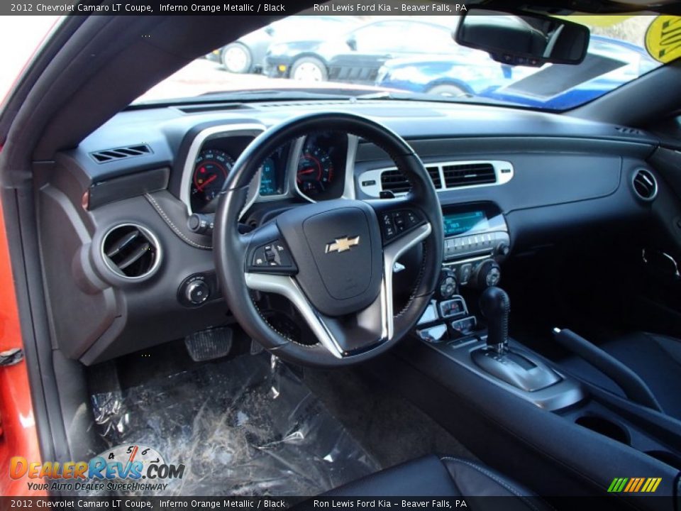 2012 Chevrolet Camaro LT Coupe Inferno Orange Metallic / Black Photo #10