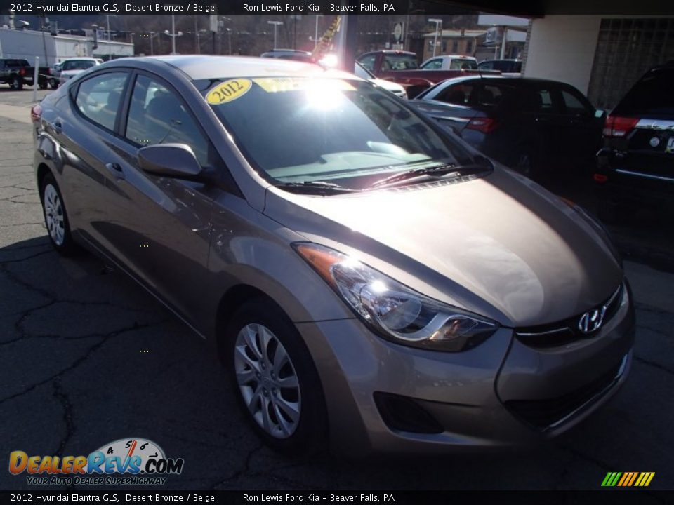 2012 Hyundai Elantra GLS Desert Bronze / Beige Photo #2