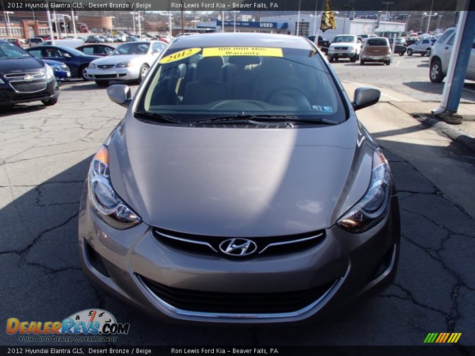 2012 Hyundai Elantra GLS Desert Bronze / Beige Photo #3