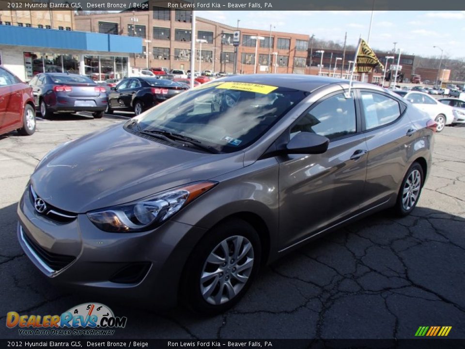 2012 Hyundai Elantra GLS Desert Bronze / Beige Photo #4