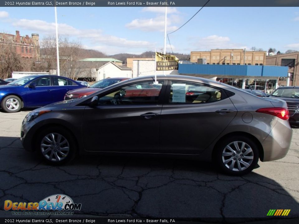 2012 Hyundai Elantra GLS Desert Bronze / Beige Photo #5