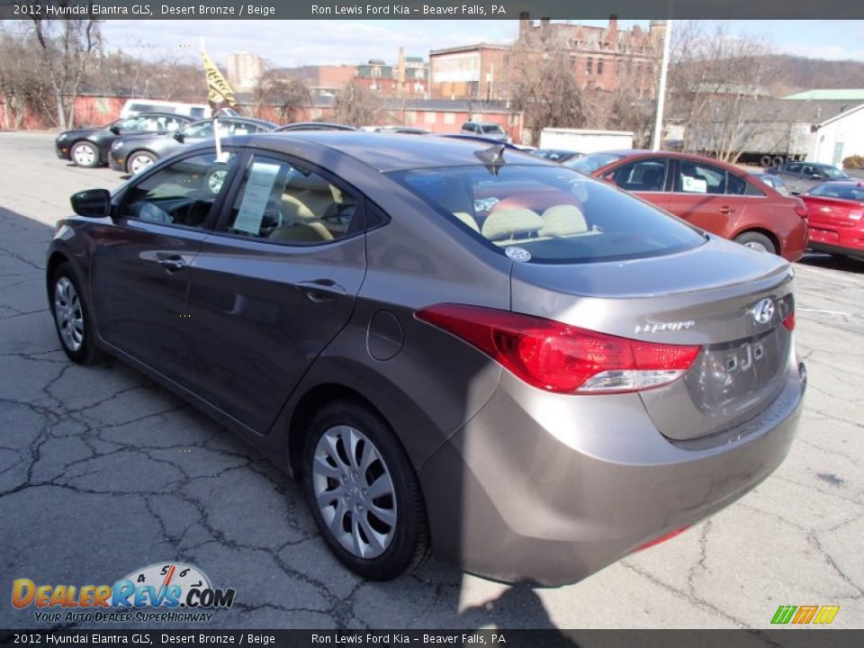 2012 Hyundai Elantra GLS Desert Bronze / Beige Photo #6