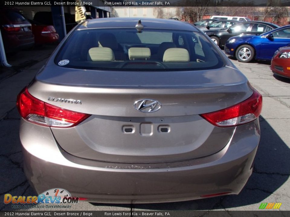 2012 Hyundai Elantra GLS Desert Bronze / Beige Photo #7