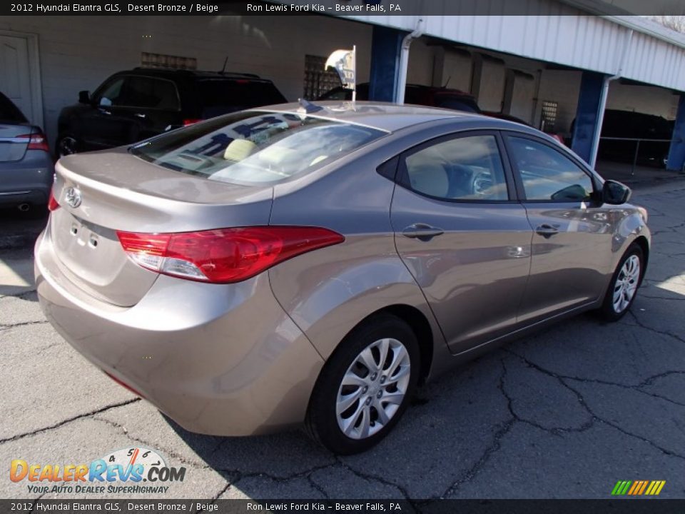 2012 Hyundai Elantra GLS Desert Bronze / Beige Photo #8