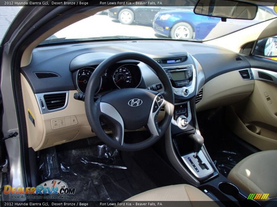 2012 Hyundai Elantra GLS Desert Bronze / Beige Photo #10