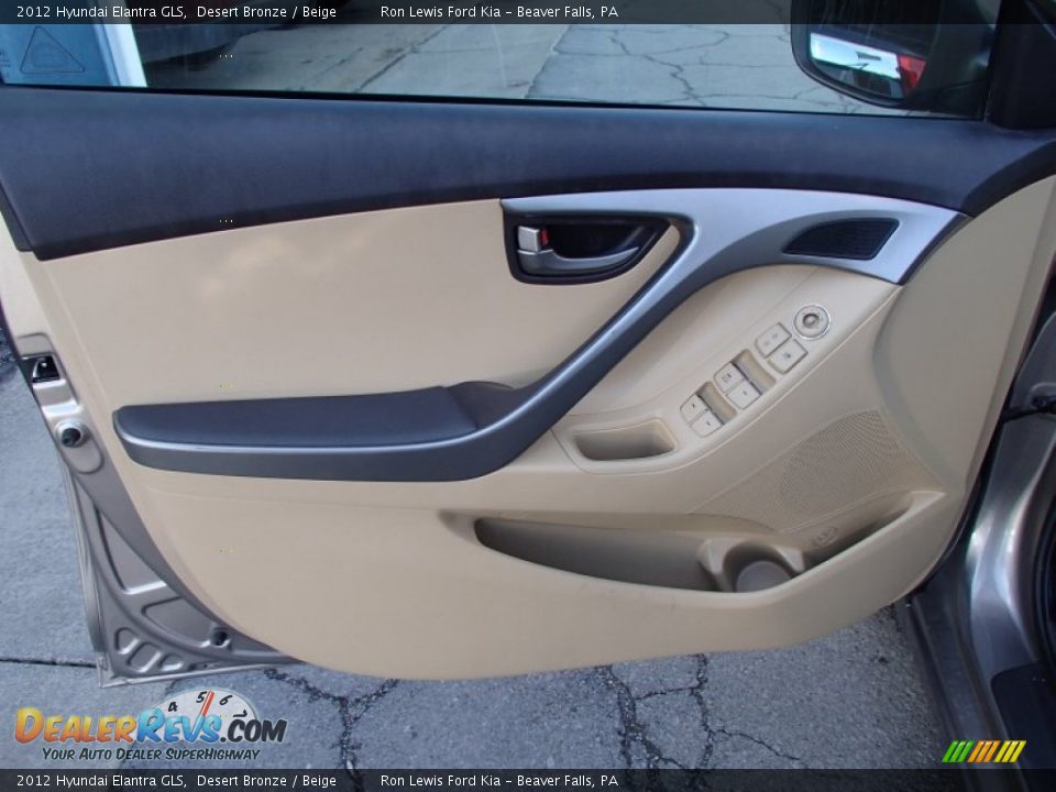 2012 Hyundai Elantra GLS Desert Bronze / Beige Photo #12