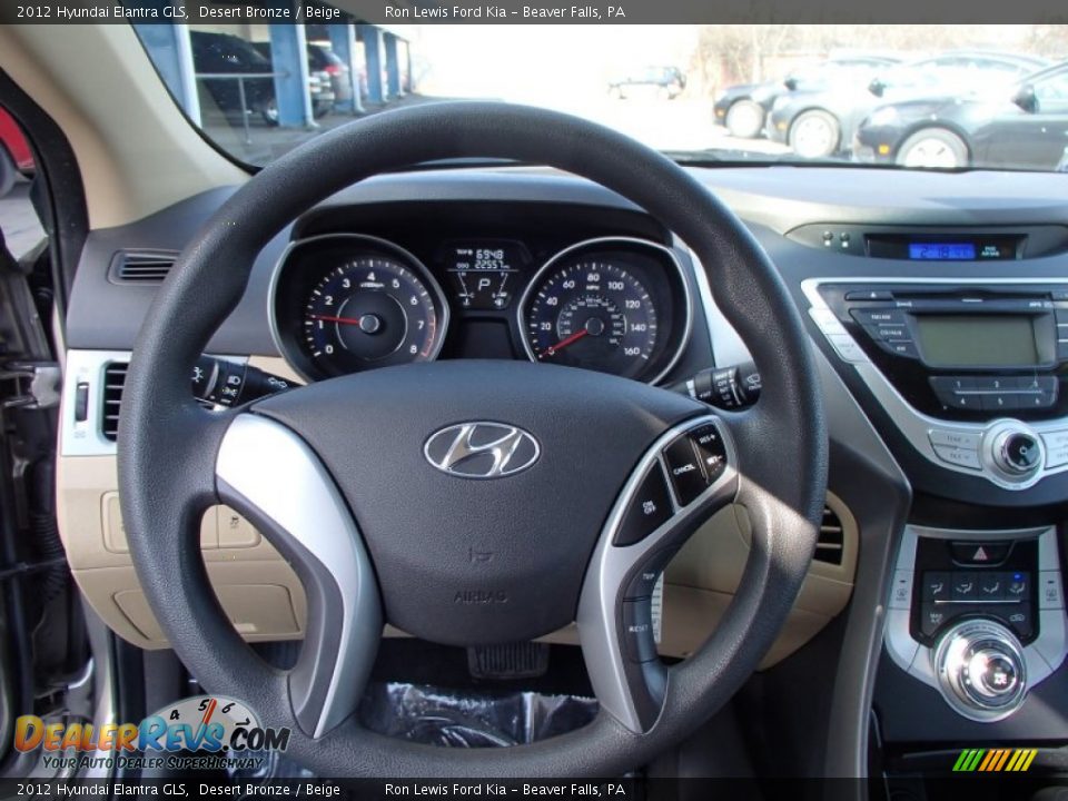 2012 Hyundai Elantra GLS Desert Bronze / Beige Photo #17