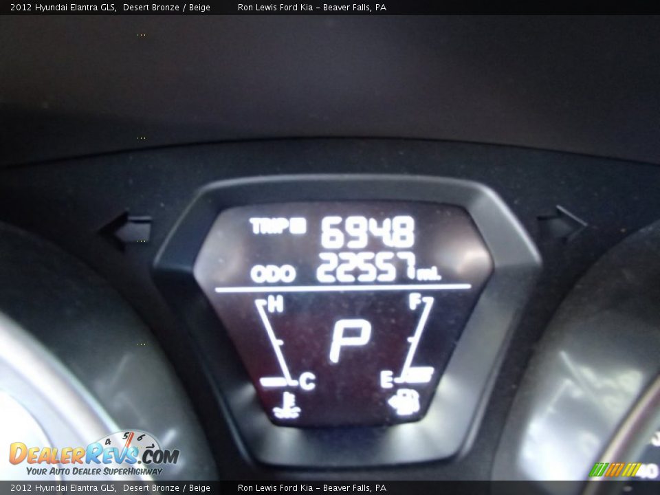 2012 Hyundai Elantra GLS Desert Bronze / Beige Photo #18