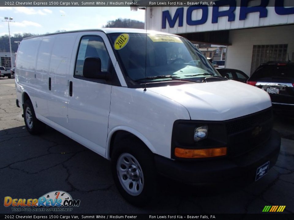2012 Chevrolet Express 1500 Cargo Van Summit White / Medium Pewter Photo #2