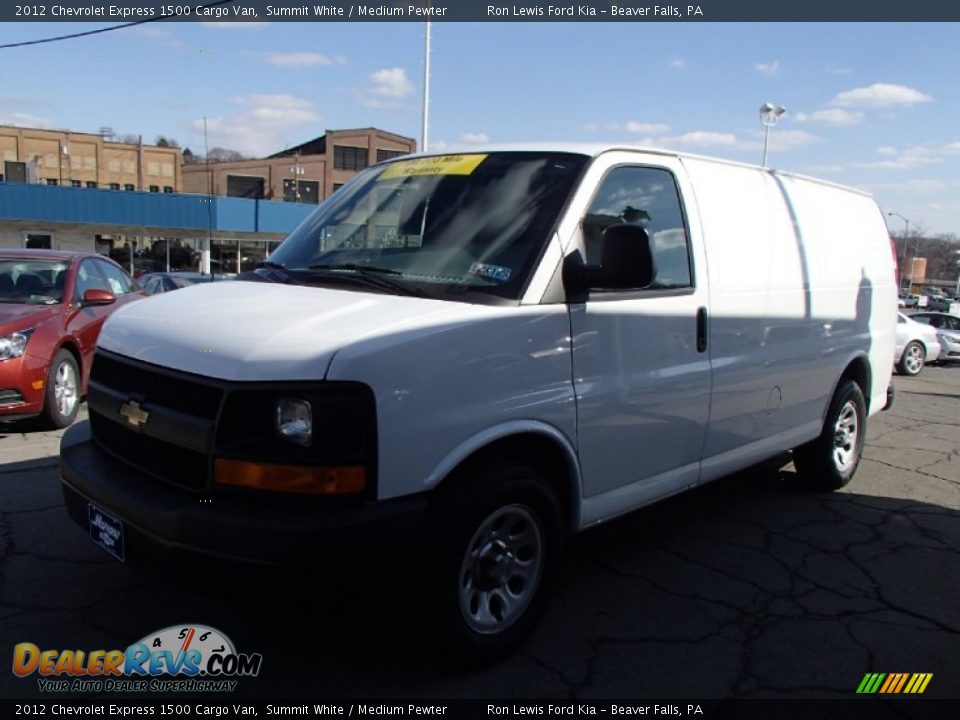 2012 Chevrolet Express 1500 Cargo Van Summit White / Medium Pewter Photo #4