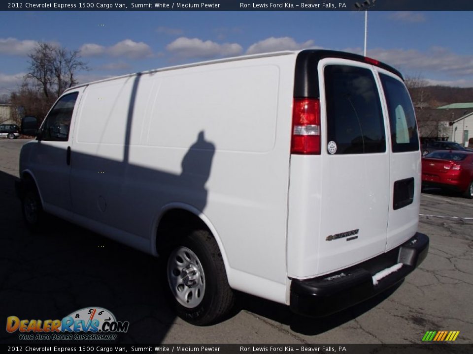 2012 Chevrolet Express 1500 Cargo Van Summit White / Medium Pewter Photo #6