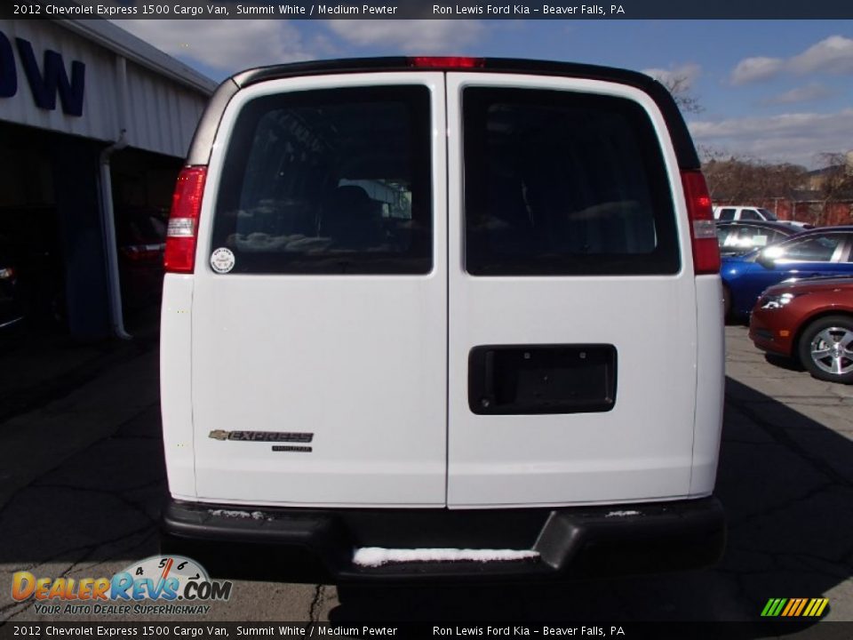 2012 Chevrolet Express 1500 Cargo Van Summit White / Medium Pewter Photo #7