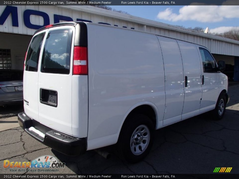 2012 Chevrolet Express 1500 Cargo Van Summit White / Medium Pewter Photo #8