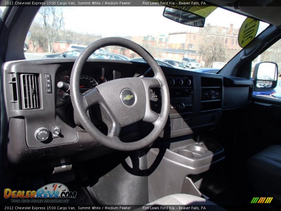 2012 Chevrolet Express 1500 Cargo Van Summit White / Medium Pewter Photo #10