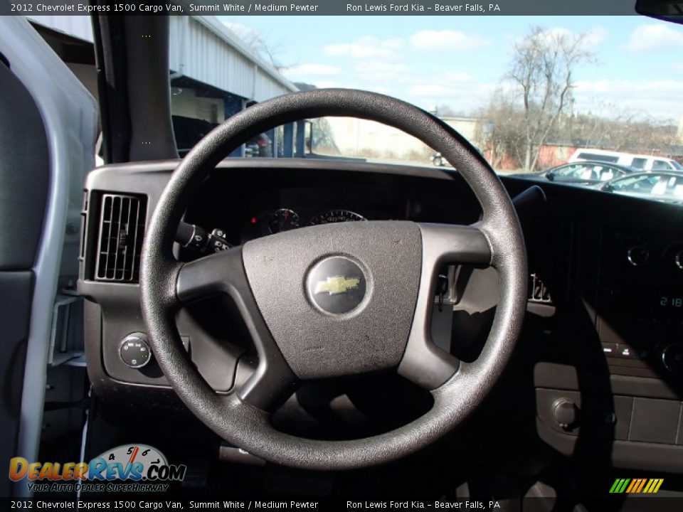 2012 Chevrolet Express 1500 Cargo Van Summit White / Medium Pewter Photo #17