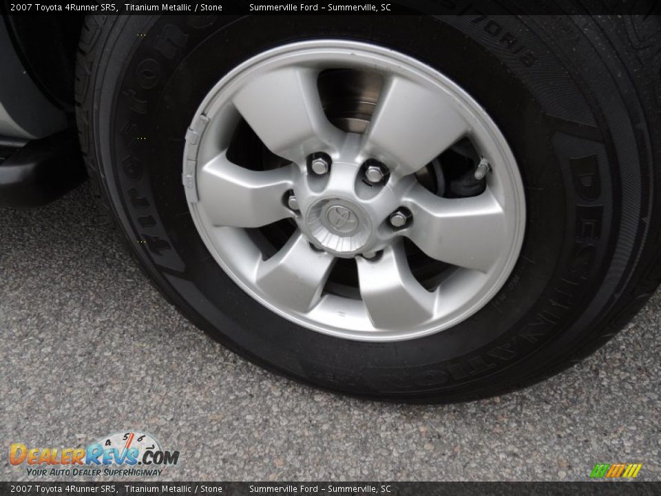 2007 Toyota 4Runner SR5 Titanium Metallic / Stone Photo #17