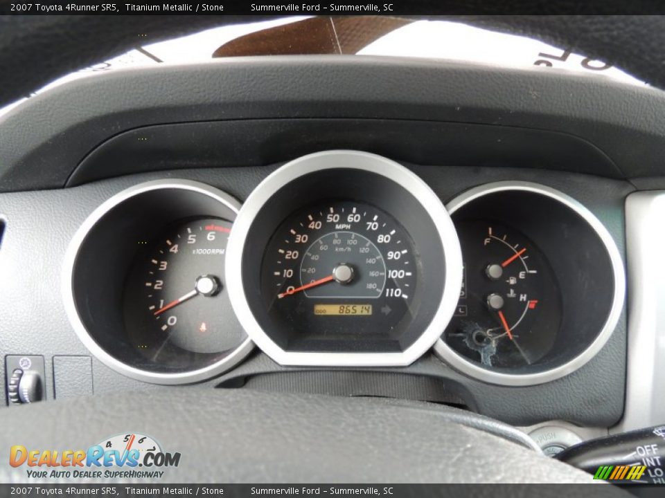 2007 Toyota 4Runner SR5 Titanium Metallic / Stone Photo #22