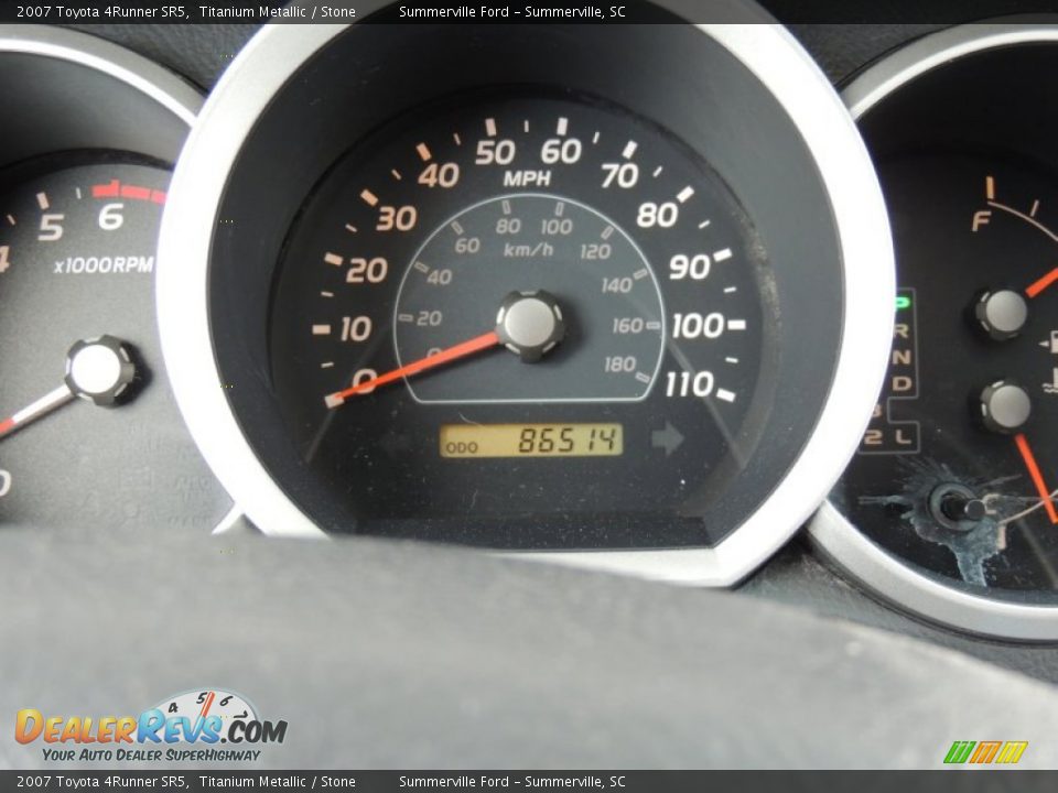 2007 Toyota 4Runner SR5 Titanium Metallic / Stone Photo #23