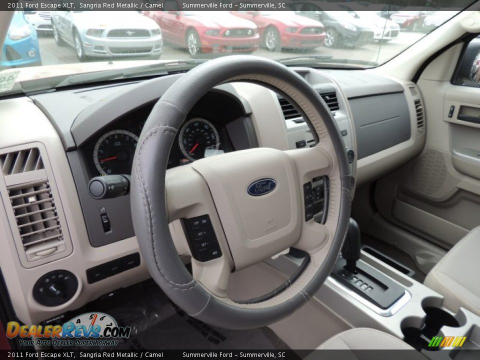 2011 Ford Escape XLT Sangria Red Metallic / Camel Photo #4