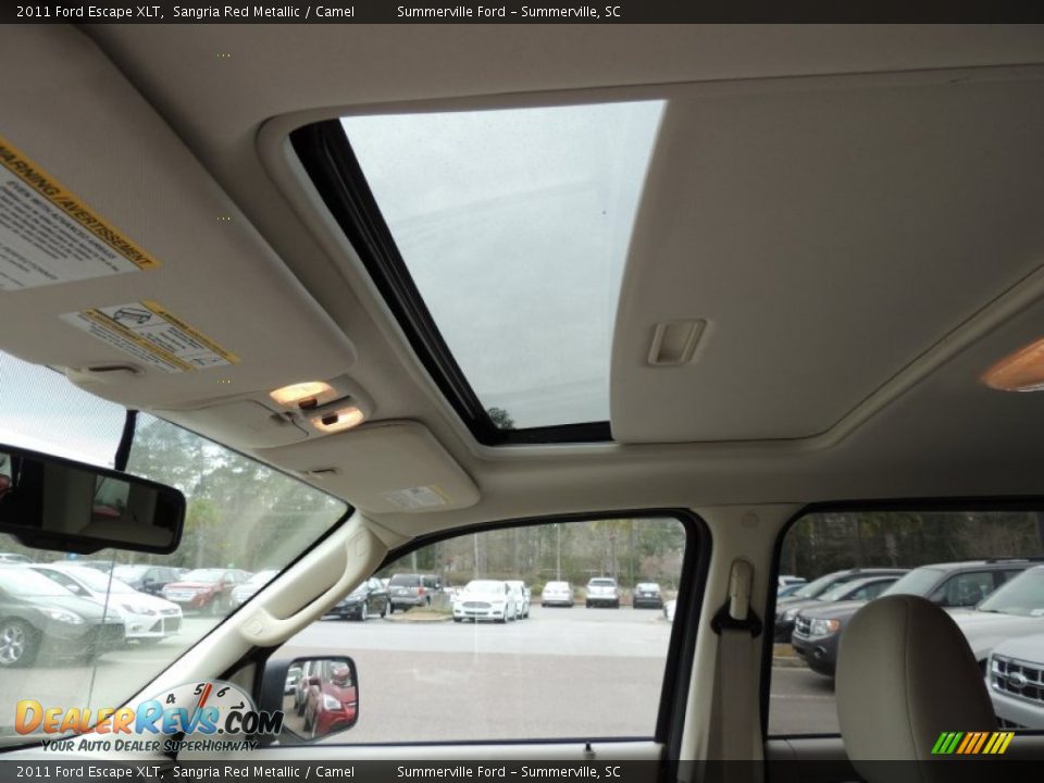 2011 Ford Escape XLT Sangria Red Metallic / Camel Photo #5