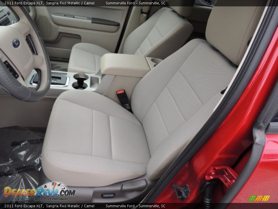 2011 Ford Escape XLT Sangria Red Metallic / Camel Photo #6