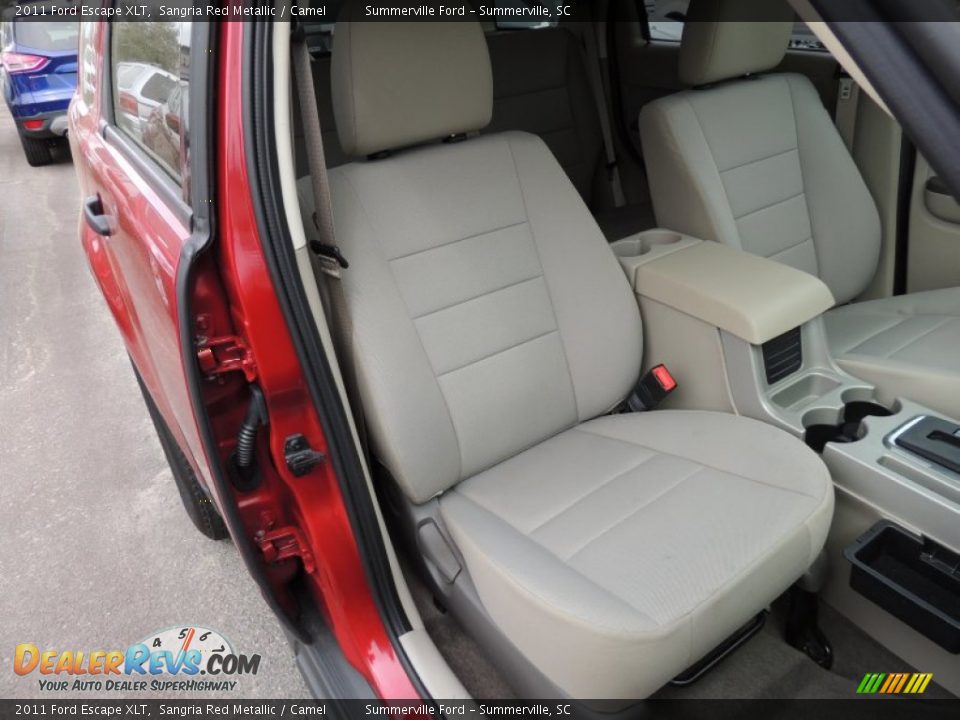 2011 Ford Escape XLT Sangria Red Metallic / Camel Photo #10