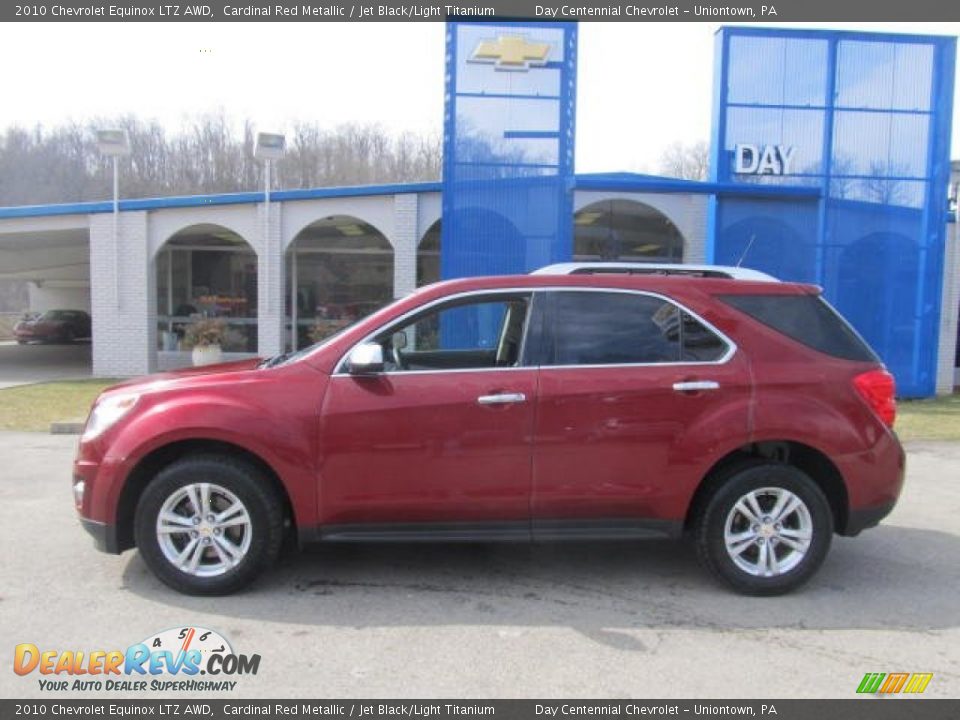 2010 Chevrolet Equinox LTZ AWD Cardinal Red Metallic / Jet Black/Light Titanium Photo #2