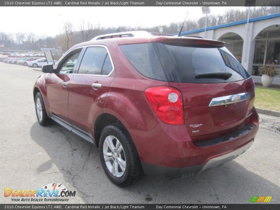 2010 Chevrolet Equinox LTZ AWD Cardinal Red Metallic / Jet Black/Light Titanium Photo #4