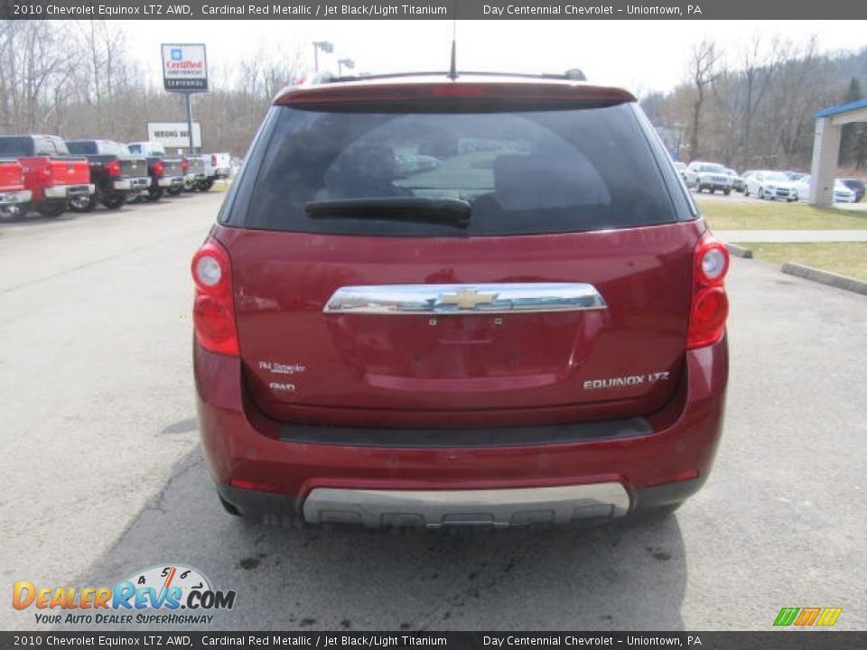 2010 Chevrolet Equinox LTZ AWD Cardinal Red Metallic / Jet Black/Light Titanium Photo #6