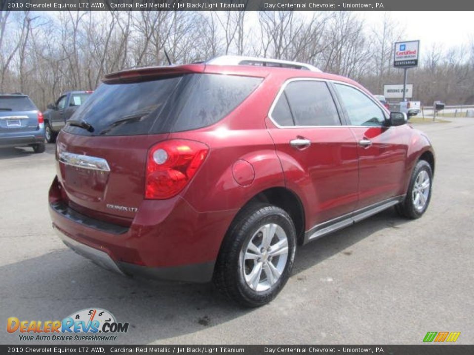 2010 Chevrolet Equinox LTZ AWD Cardinal Red Metallic / Jet Black/Light Titanium Photo #7