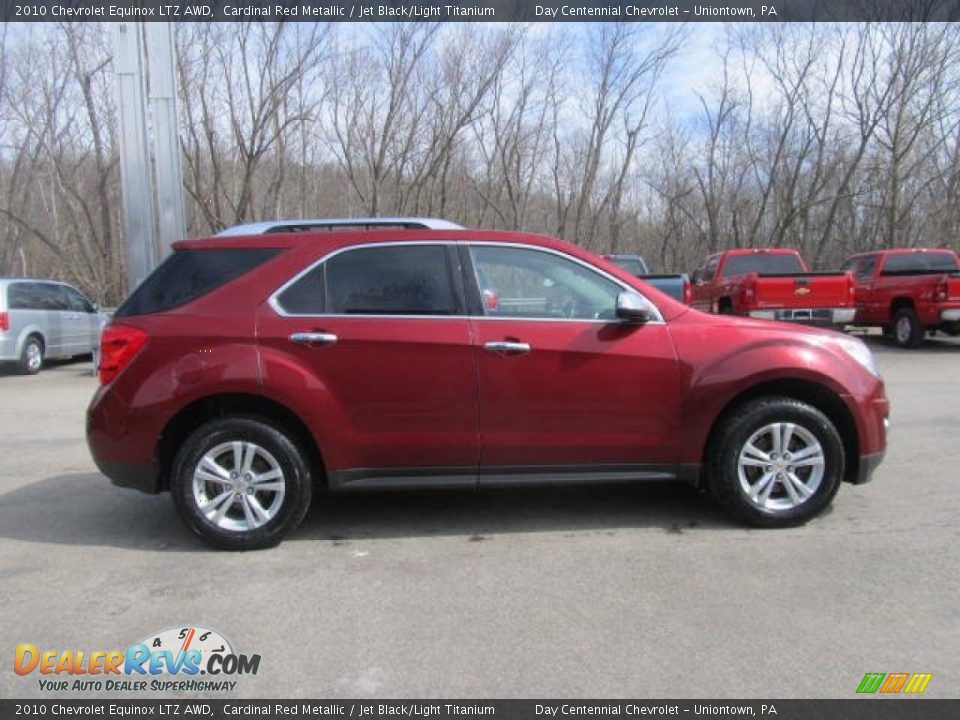 2010 Chevrolet Equinox LTZ AWD Cardinal Red Metallic / Jet Black/Light Titanium Photo #8