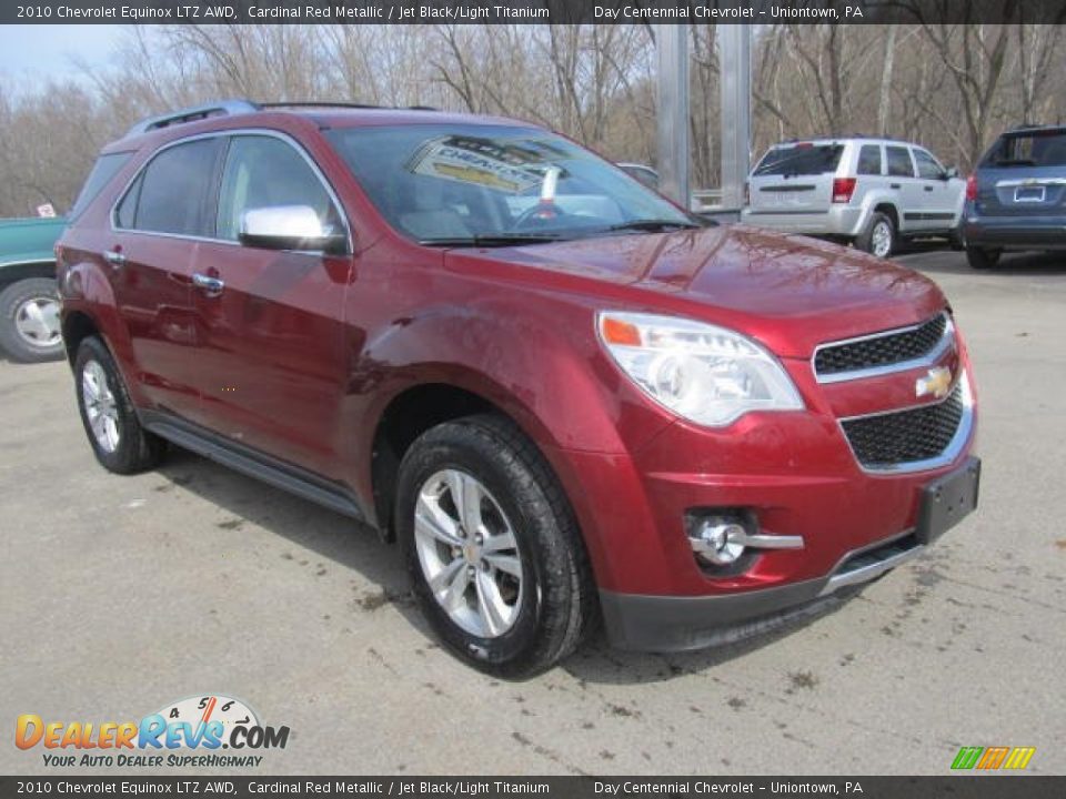 2010 Chevrolet Equinox LTZ AWD Cardinal Red Metallic / Jet Black/Light Titanium Photo #9