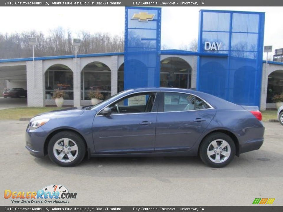 2013 Chevrolet Malibu LS Atlantis Blue Metallic / Jet Black/Titanium Photo #2