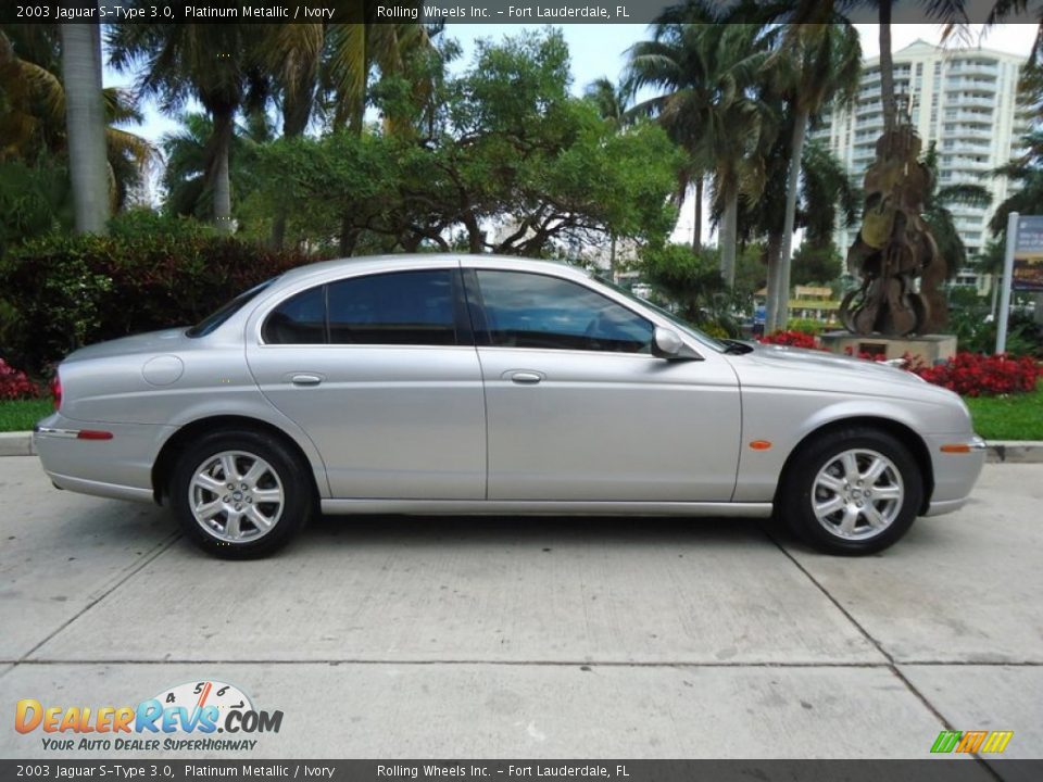 Platinum Metallic 2003 Jaguar S-Type 3.0 Photo #9