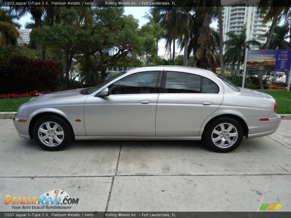 Platinum Metallic 2003 Jaguar S-Type 3.0 Photo #11