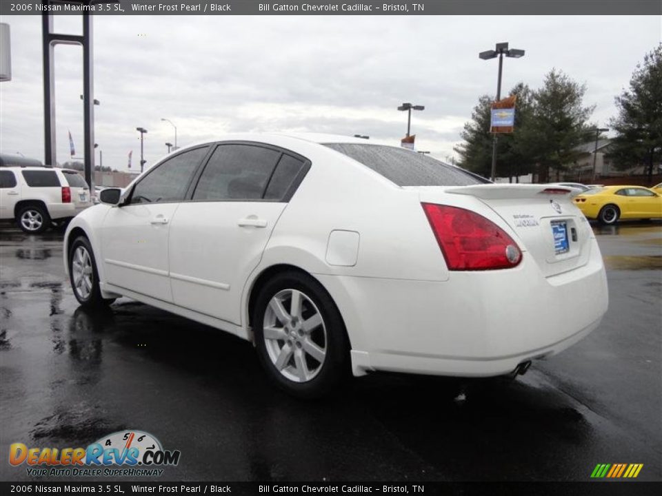 2006 Nissan Maxima 3.5 SL Winter Frost Pearl / Black Photo #5