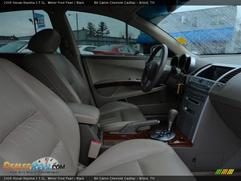 2006 Nissan Maxima 3.5 SL Winter Frost Pearl / Black Photo #7