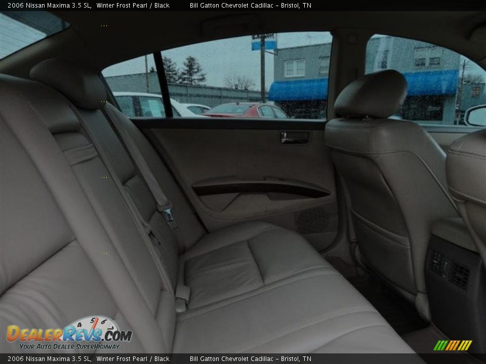 2006 Nissan Maxima 3.5 SL Winter Frost Pearl / Black Photo #8