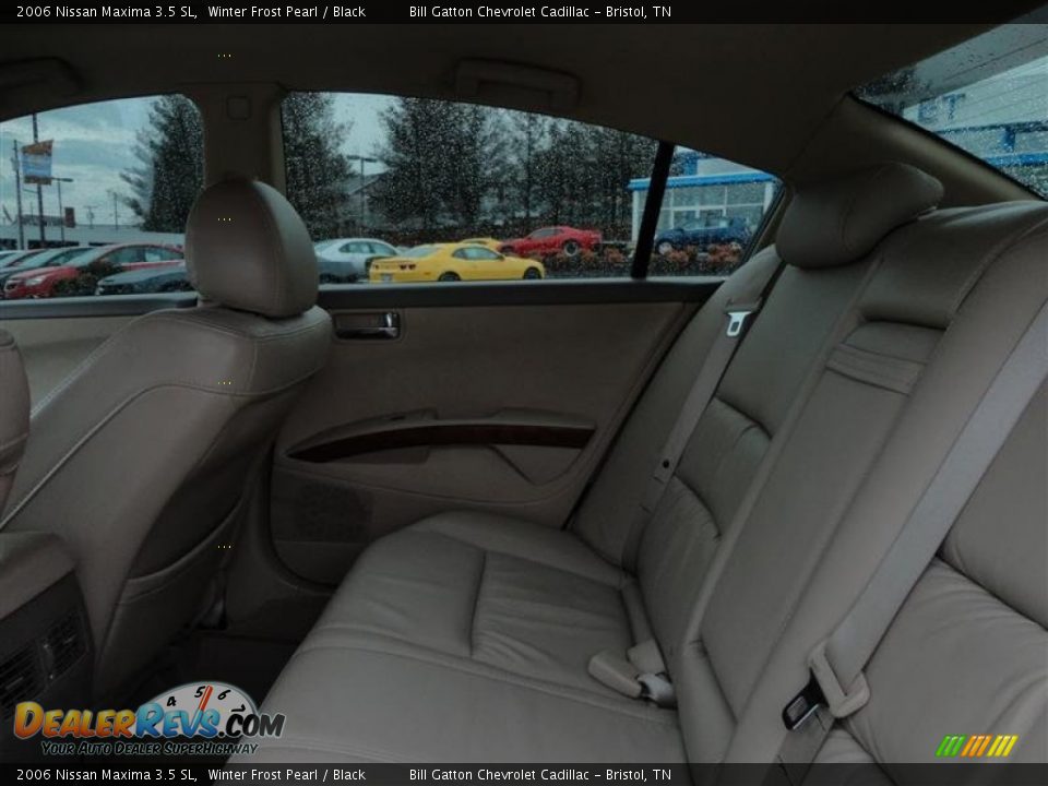2006 Nissan Maxima 3.5 SL Winter Frost Pearl / Black Photo #9
