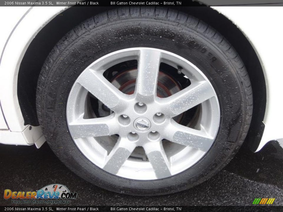 2006 Nissan Maxima 3.5 SL Winter Frost Pearl / Black Photo #14