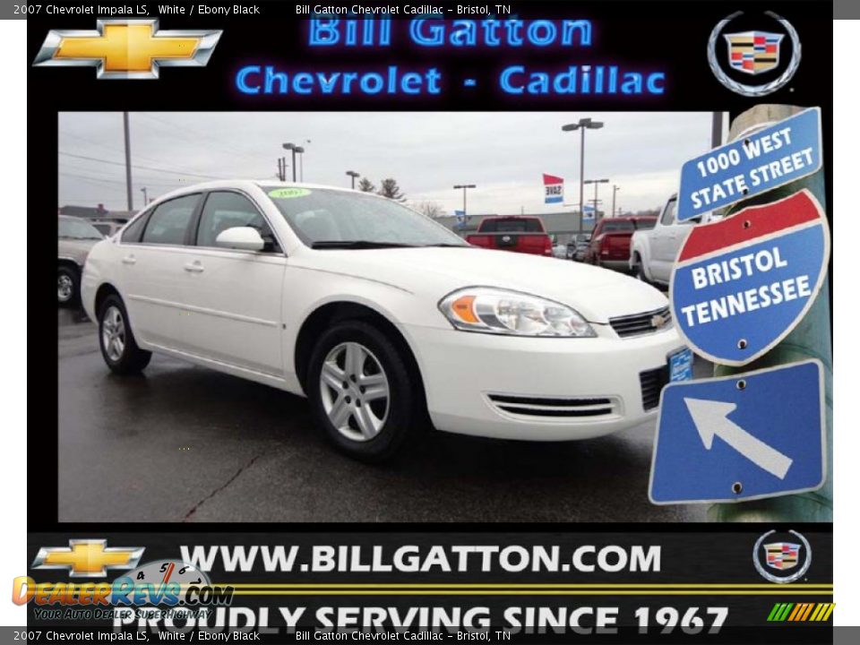 2007 Chevrolet Impala LS White / Ebony Black Photo #1