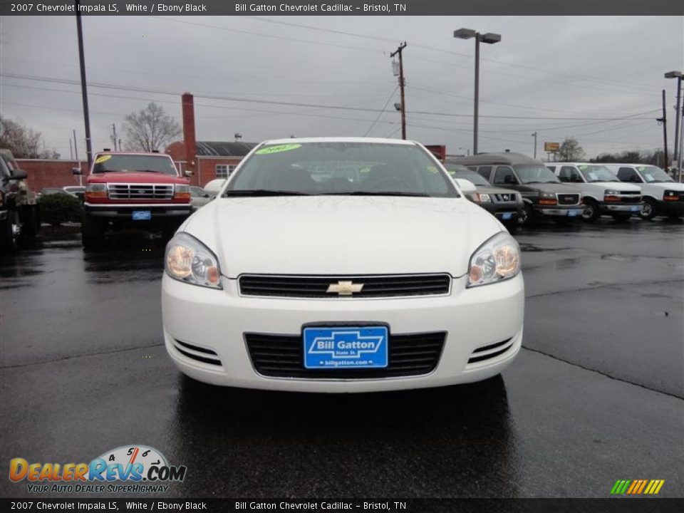 2007 Chevrolet Impala LS White / Ebony Black Photo #2