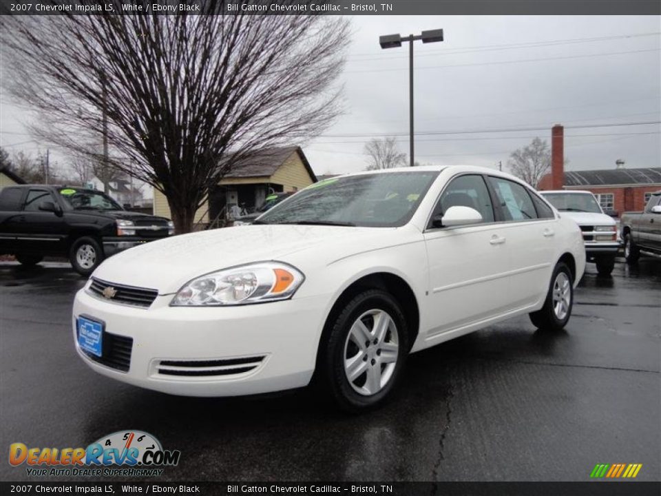2007 Chevrolet Impala LS White / Ebony Black Photo #3