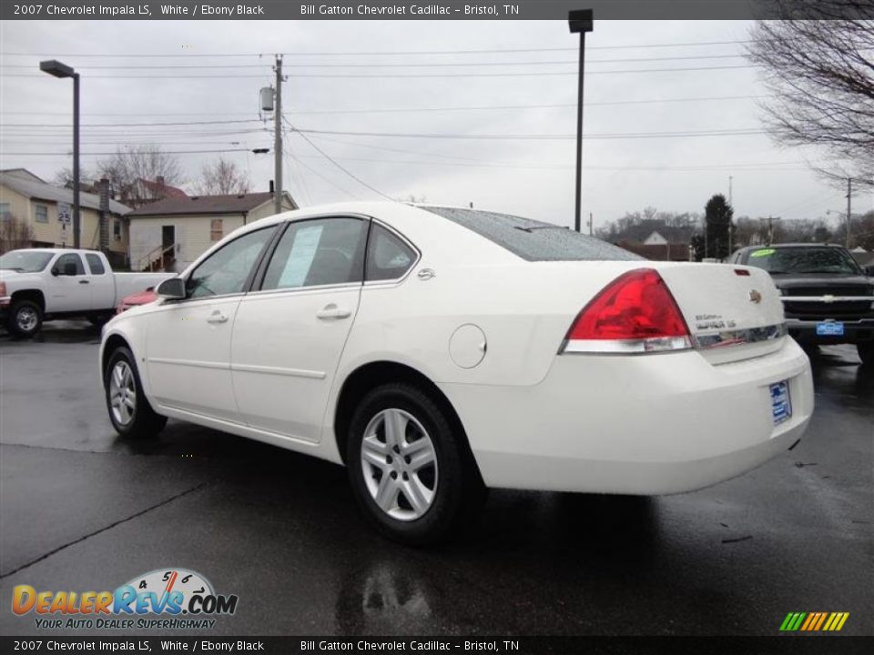 2007 Chevrolet Impala LS White / Ebony Black Photo #5