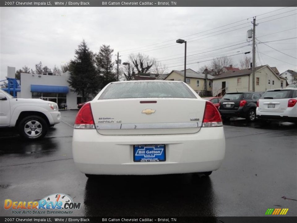 2007 Chevrolet Impala LS White / Ebony Black Photo #6